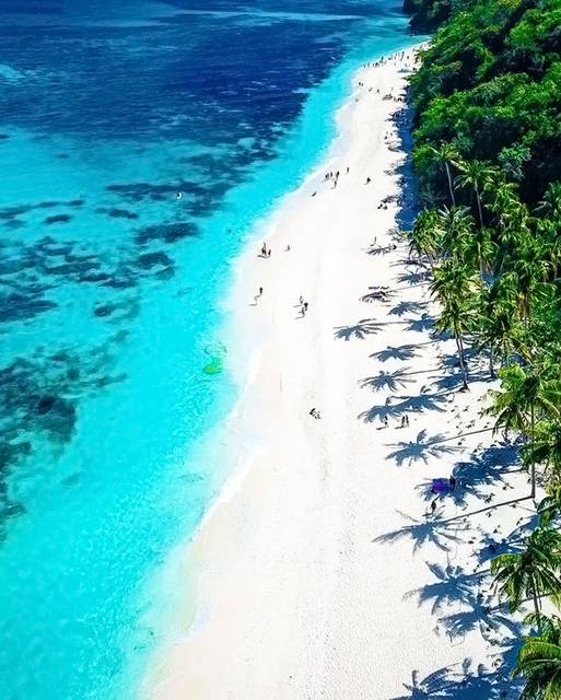 White Sand Boracay Island. Visayas Tourist Spots
